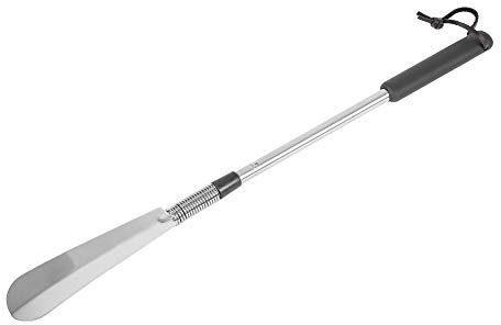 Skohorn Teleskopiskt fjäderskohorn Skohorn Skotillbehör Rostfritt stål Skolyftare för äldre