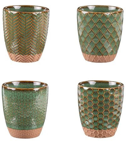 Table Passion - Coffret de 4 gobelets Jaspe 20 cl vert