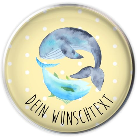 Mr. & Mrs. Panda Waschbeckenstöpsel selbst gestalten Walfisch Thunfisch - Personalisierte Geschenke, Abflussstopfen personalisiert, Waschbecken Stöpsel, Flachwitz, individuell gestaltbar, Witz, Wahl