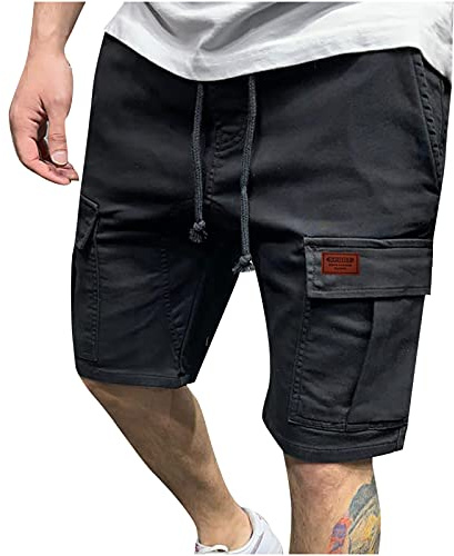 Pantalones Cortos Hombre Verano Moda Casual Trabajo Pantalones Corta Pants Deporte Jogging Pantalon Fitness Chandal Hombre Pantalones de Trekking Playa Deportes al Aire Libre