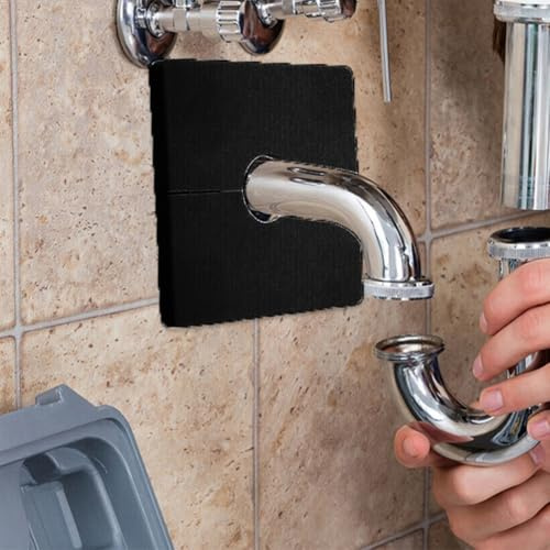 Quadratische Rosettenplatten, schwarze dekorative Zierleiste für sichtbare Rohre, (32 mm)