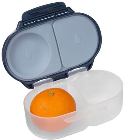 b.box Fiambrera Infantil con Compartimentos | Bento Box Infantil Mini con 2 Compartimentos Herméticos | Caja de Almuerzo y Picoteo para Niños | Cabe 1 Fruta Entera | Sin BPA