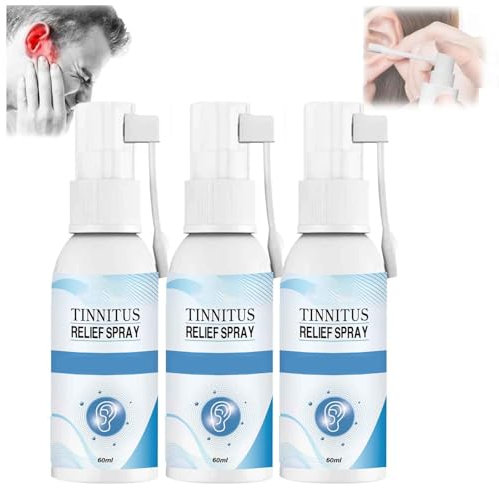 SSENTY Tinnitus-Sprays, Tinnitus-Linderungsspray, Ohrenspray zur Tinnitus-Behandlung, tragbares Ohrenpflege-Tropfenspray, lindert Tinnitus