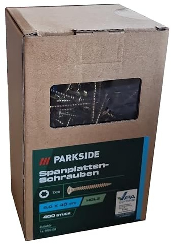 PARKSIDE Vis pour plaques de tension (4,0 x 40 mm, 400 pièces)