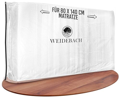 WEIDEBACH® robuste Matratzenhülle, 100% dicht, für 70 x 140 cm | KINDERMATRATZEN, Matratzenbeutel mit Reißverschluss, Aufbewahrungstasche für Matratzen für Lagerung&Transport - fertig.