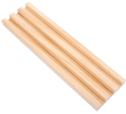 TOYANDONA Holz Domino Tray Mit Rutschfestem Design Stabiler Holzständer Für Domino Bases Für Tischspiele Langlebig Und Wiederverwendbar Zubehör Für Gesellschaftsspiele