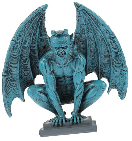 PRETYZOOM 2pcs Monster Statue Resin Lifelike Sculpture for Garden Outdoor Fairy Ornament Lawn Decor Statue