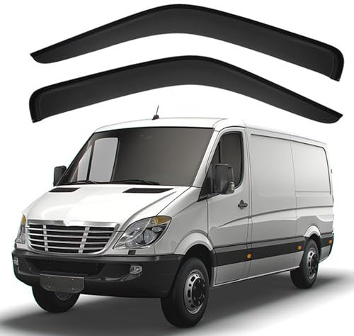 YJTYC Auto Windabweiser für Freightliner Sprinter MK2-NCV3 2007-2018, Autofenster Regenschutz Auto-Seitenfenster-Abweiser Auto Integrierter Regenschutz