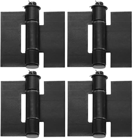 QUARKZMAN 4 Paquets De Charnières Lourdes Soudables, 4.25 x 4.53 x 0.18 Charnière À Souder Résistante À La Corrosion Et À La Rouille Pour Portes De Remorque
