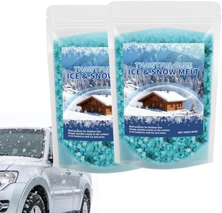 -Schmelze Für Einfahrten | Streumittel Winter Streugut Lange Haltbar 2-Teilig,Schnee Entfernen Für Auffahrt Einfahrt,Schont Bodenbeläge Und Ist Sicher Für Tiere