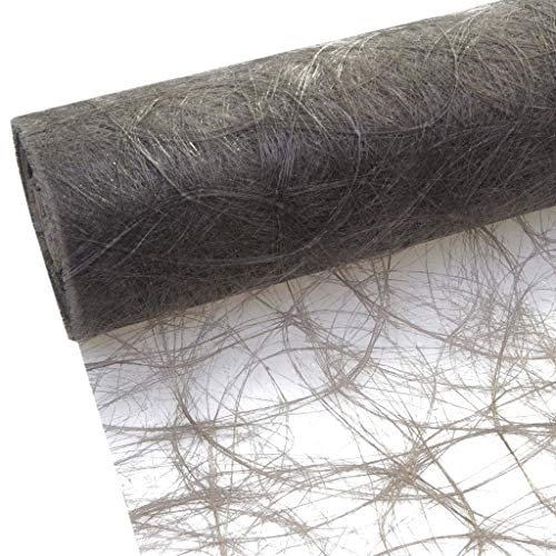 Sizoweb Tischband - 25 Meter Rolle + 100 Deko Herzen Gratis (30cm Breite, in Dunkelgrau)