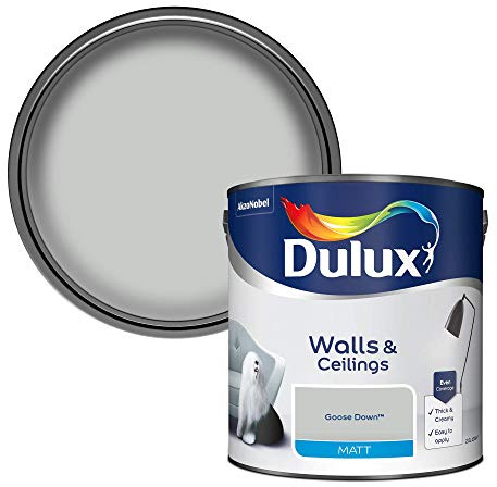 Dulux 500006 Farbe matt 2,5 l Blau Opal, grau, 500006