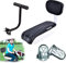 auvstar Kinder Sicherheits Fahrrad Rücksitz Zubehörsatz, Hinteres Sitzkissen Armlehne Fußstütze Set für Mädchen/Jungen/Kinder