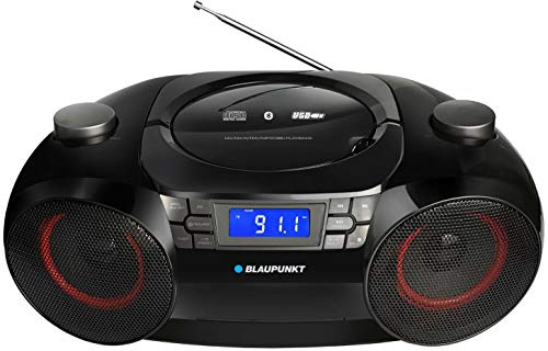 Blaupunkt BB30BT Tragbarer CD-Player, Schwarz