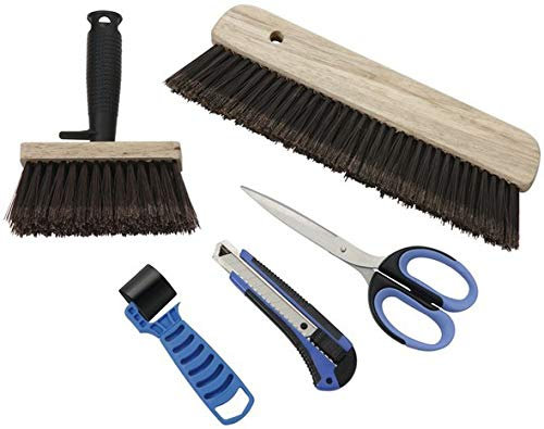 SET TAPISSIER ROULEAU TAPISSER BROSSE COLLE MAROUFLER CUTTER