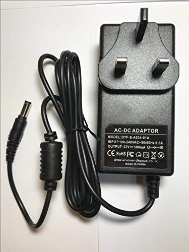 Replacement for 22V 500mA Charger for GPBSW2200500WD00 Bosch Athlet 18V Vacuum