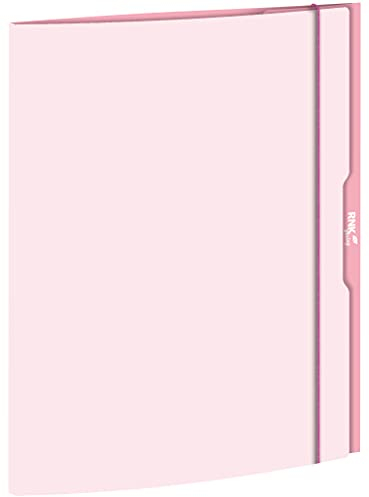 RNKVERLAG - Sammelmappe  mild rosé 240 x 330 mm in DIN A4, mit drei Einschlagklappen, 1 Stück