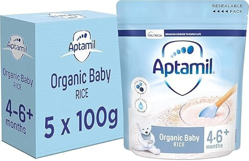 Aptamil Baby Rice Cereal, 4-6+ Months, 100 g, Pack of 5