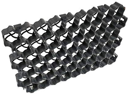 LANDGRID 10 Stück 40RLG Rasengitterplatten 60x40x4cm Rasenwabe Paddockplatte Bodengitter