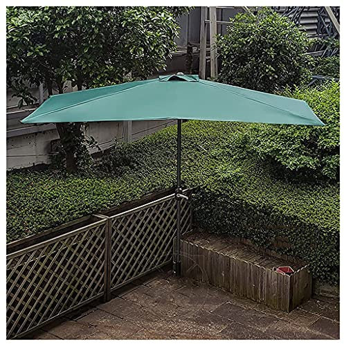 Parasol de Plage, Parasol carré en Tissu Polyester Vert 250 cm avec manivelle, Parasol de Jardin pour terrasse de Jardin, Piscine arrière Good
