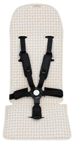 JYOKO KIDS 100% bomullsmatta för barnvagn och barnvagn Kompatibel med Bugaboo Butterfly (Picnic Vichy)