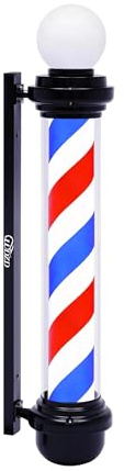 WDZD 100 cm Rojo Blanco Azul Poste Barbero Barber Pole