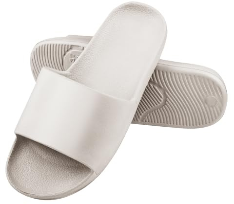 AUFIKR Slide Sandal for Women Men,Shower Slippers Slide Sandals Open Toe Bathroom Beach Indoor House Shoe