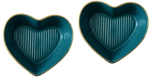 2 Stück Herz-Salatschüssel, Schüsseln, Reis-Eier-Pudding-Kocher, weiße Servierplatten, weiße Suppenschüsseln, herzförmige Schüssel, Keramik-Dessertschalen, tiefe Form, Porzellan, multifunktional, für