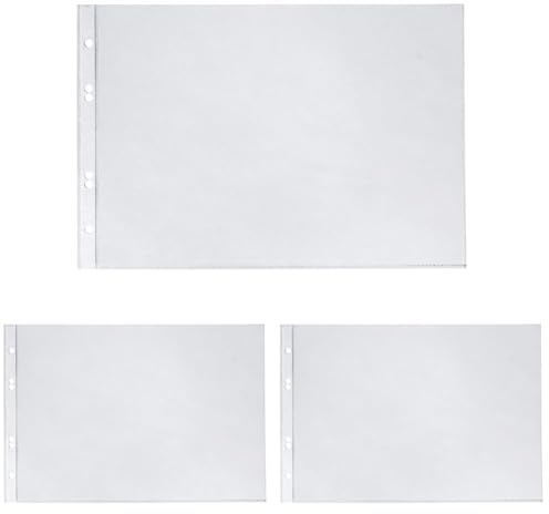 VELOFLEX 4340300 - Prospekthüllen DIN A4 quer, Klarsichthüllen, Klarsichtfolien, PP-Folie, Eurolochung, 10 Stück (Packung mit 3)