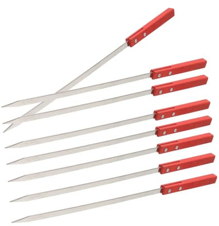 BESPORTBLE 8piezas Brochetas De Carne Para Barbacoa De Secuoya Palillos Para Asar Al Aire Utensilios Para Asar Pierna De Cordero
