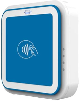 Qussedser Lector de Tarjetas de Crédito Visa Master con Chip y Lector de Tarjetas Bancarias para Transacciones Bluetooth Mpos con EMV PCI POS Terminal (I9)