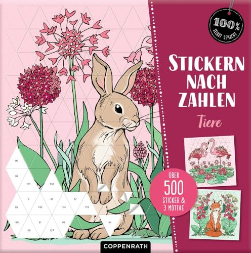 Stickern nach Zahlen Tiere: Über 500 Sticker & 3 Motive (100% selbst gemacht)