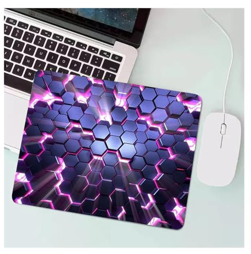 Pengchang Anime Hexagonal Honeycomb Mauspad Gaming Zubehör Gabinete PC Gamer Computer Tastatur Schreibtisch Matte Gummi Laptop Kleines Mousepad(A-23,40x50cm)