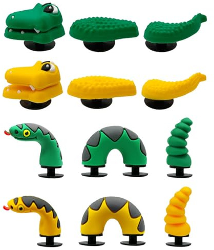 CHROMACRAFT 4 Juegos De Adornos Para Zapatos Con Forma De Animales, Interesantes Adornos Para Zapatos, Adornos Creativos Para Zapatos, Adornos Duraderos Para Zapatos, Accesorios Para Zapatos