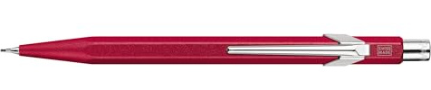 Caran d'Ache 849™ GERMANIER Druckbleistift aus Aluminium, Rot, Stärke: 0,7 mm, 0844.585
