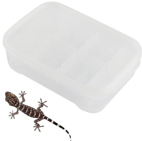 Reptilien-Brutkasten, 14 Fächer, Gecko-Schlüpfbox, transparenter Lebensraum für Transport, Klettern, Spinne, Skorpion, Zuhause, Outdoor, Damen, Herren, Züchter