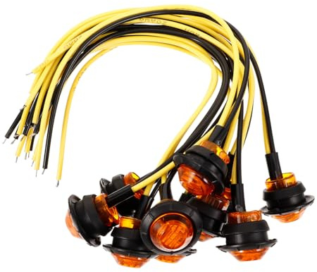 Mikinona 10pièces Feux De Gabarit à Led Latéraux Pour Remorque Camion Et Fourgonnette Indicateur De Lumière Éclairage De