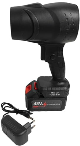 Zambuph Secador de pelo portátil de potencia para coche, ventilador chorro Tur-bo, Herramientas limpieza potentes eléctricas, ventilador chorro aire Tur-bo
