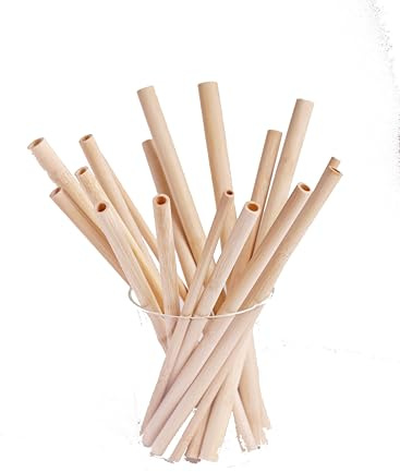 Straws Reusable | Bamboo Straws – Individually Paper Wrapped, Multi-Size 6/7/8/9/11mm, SGS Certified, Eco Friendly Drinking Straw, Organic Plastic-Free & Biodegradable (10, 6mm)