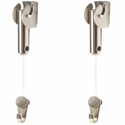 Colgar cuadros sin agujeros - Cuelga RM Nylon TPS90 | 2 m de nylon incluido | Soporta hasta 15 kg | Giro 90° | Instalación techo, pared o suelo (RM, 2, Unidad)