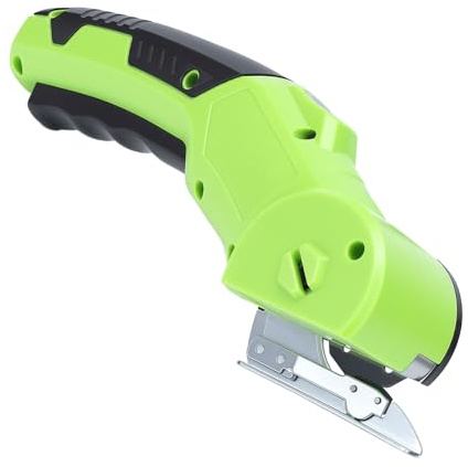 Generic Taglierino Elettrico Taglierina Versatile da 320 Giri/min con Comoda Impugnatura per gli Appassionati di Artigianato (con 2 lame da 1,5 mm di spessore)