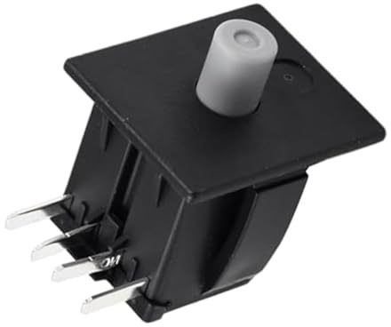 Getdoublerich Interruttore di sicurezza per tosaerba compatibile con 725-04165 925-04165 AM131549, 430-010 interruttore sedile con 2 posizioni 4 terminali, funzione NO/NC