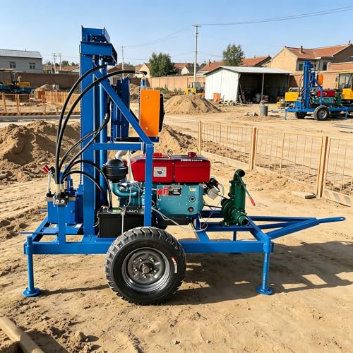 Struttura compatta portatile di profondità della macchina 60m 100m 150m della perforatrice del pozzo trivellato dell'impianto di trivellazione dell'acqua per piccoli progetti di perforazione uso