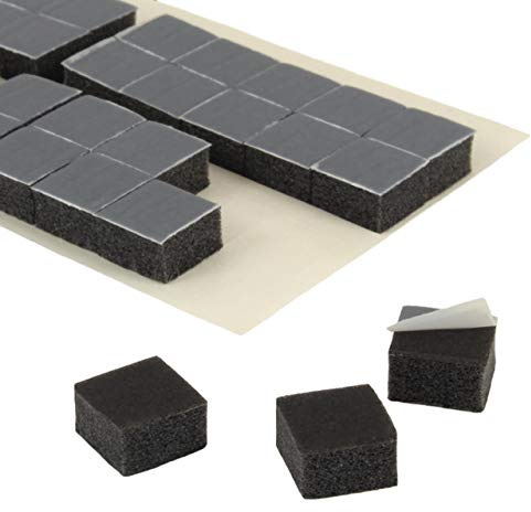 KLEBESHOP24 Klebepads 3D | Doppelseitig klebend | Anthrazit | 10 x 10 x 6 mm Dicke | Menge wählbar / 100 Stück