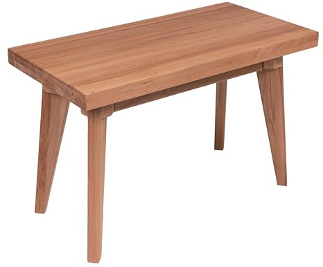 Banc pour table de cuisine en hêtre Hans en bois massif (70 x 35 x 45 cm)