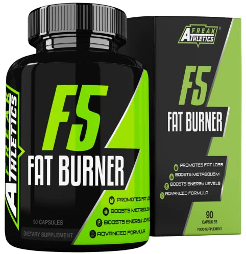 F5 Weight Loss Pills - Fat Burners for Men - Fat Burners for Women Weight Loss - 90 Capsules Fat Burner Suitable for Men & Women - UK Made