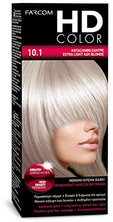 FARCOM HD Haarfarbe mit Keratin Aminosäuren 60ml (10.1 extra light ash blonde)