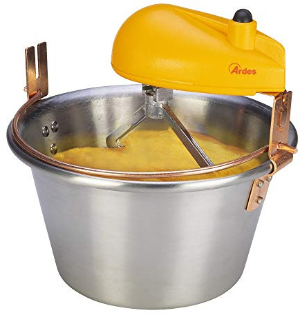 Ardes AR2481 Casserole électrique en acier inoxydable Convient pour les plaques à induction Pour polenta et confiture Pour 8/12 personnes Diamètre 28 cm