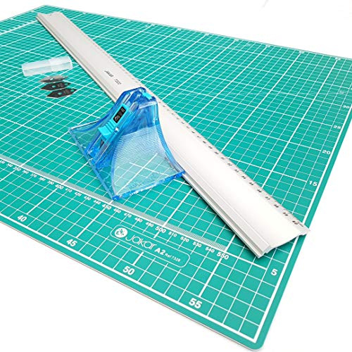 Kit de découpe pour tableau de montage A2 60 cm avec règle de guide et tapis de coupe