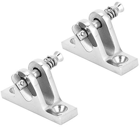 Möbelbeschläge 2Pcs Marine Deckscharnierhalterung 55 x 18 mm Edelstahl 316 Boot Marine Fitting Hardware Zubehör Robust